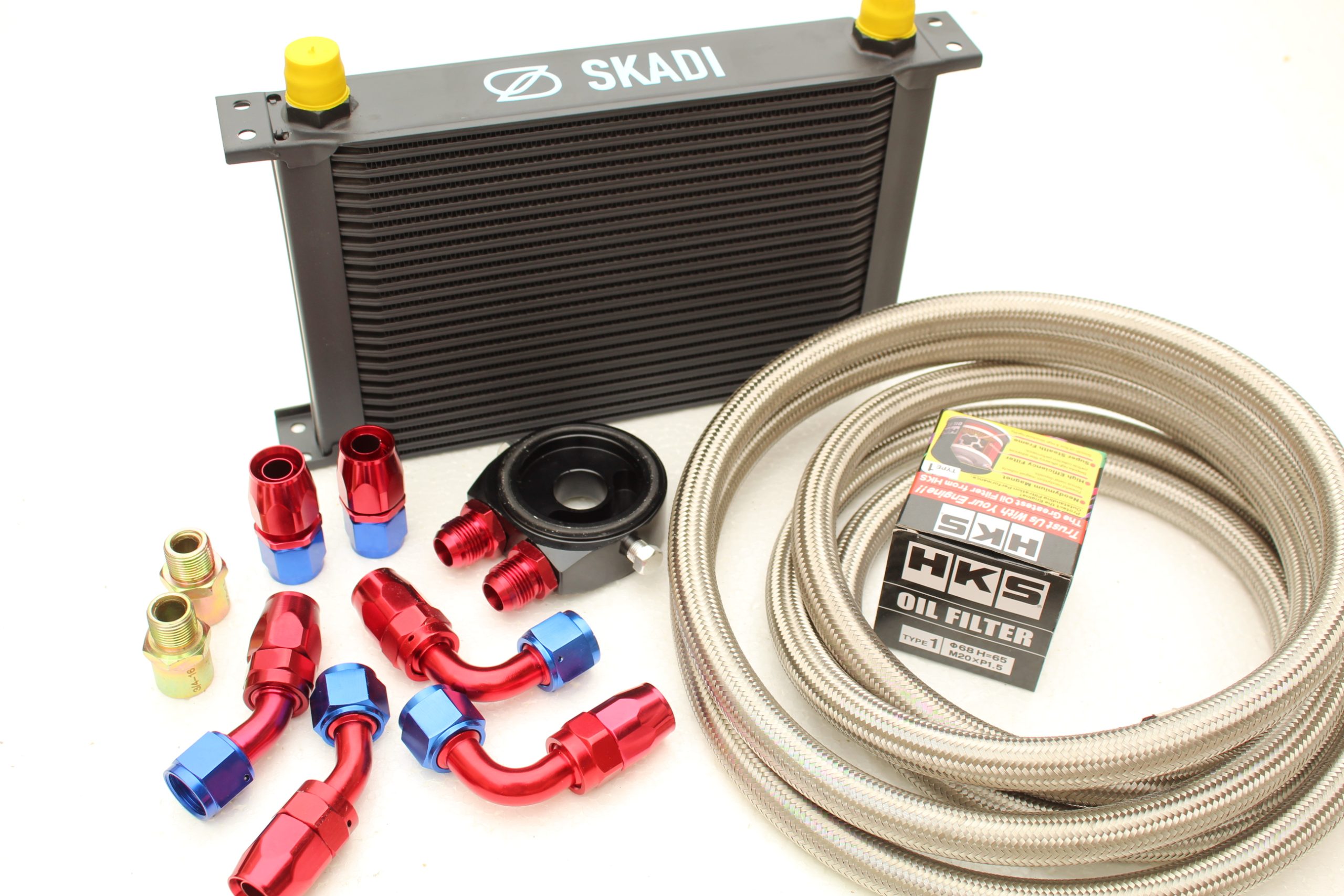 Performance Oil Cooler Kit + HKS Filter for Mazda MX5, 1.6 or 1.8, Mk1 or Mk2