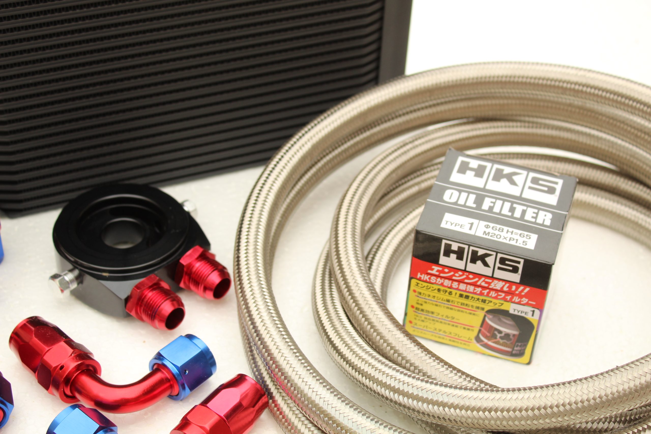 Performance Oil Cooler Kit + HKS Filter for Nissan S13,S14,S15 SR20DET, 200sx