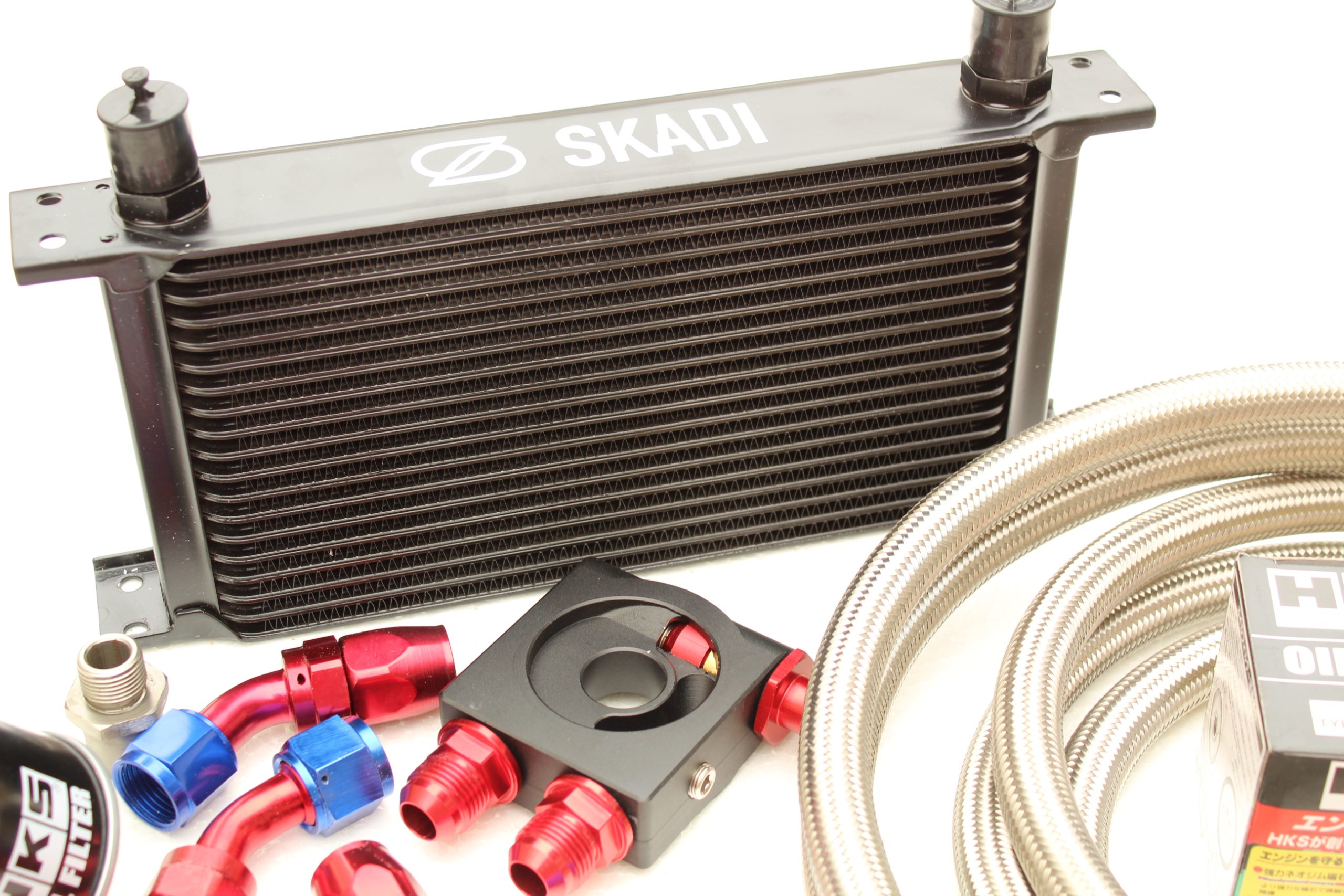 19 Row Thermostatic Oil Cooler Kit + HKS Filter for Subaru Impreza WRX/STi All EJ20/25 Engines (Copy)