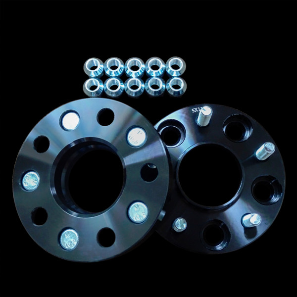 Mazda RX7 FD Hubcentric 20mm Wheel Spacers, Anodized Black