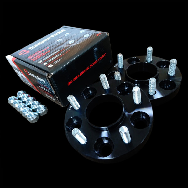Mazda RX7 FD Hubcentric 20mm Wheel Spacers, Anodized Black