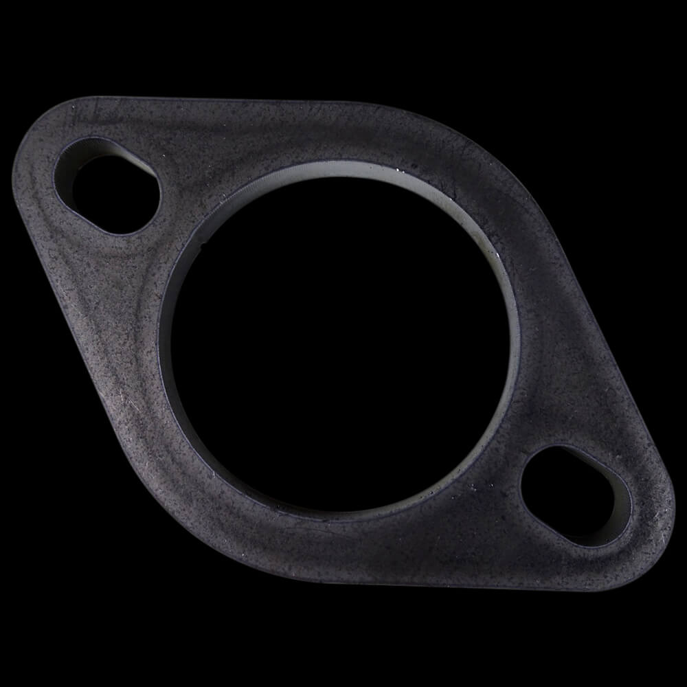 2" Bore Mild Steel Exhaust Flange with 2 x Elongated Holes, 10mm Thick